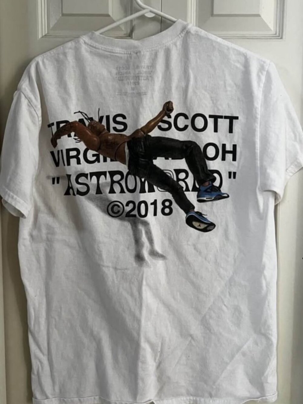 RARE Travis Scott Virgil Abloh Off White Cactus Jack Size Jordans Retro 4 Medium